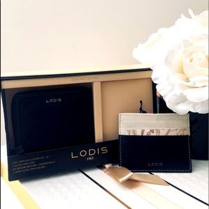 🎀 Lodis 1965 Leather 2 Piece gift set Wallet & Card Holder